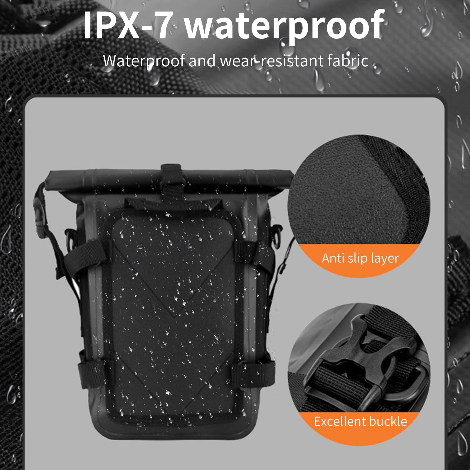 Amazon | Shkalacar バイク用 フレームバッグ、 8L オートバイバンパー